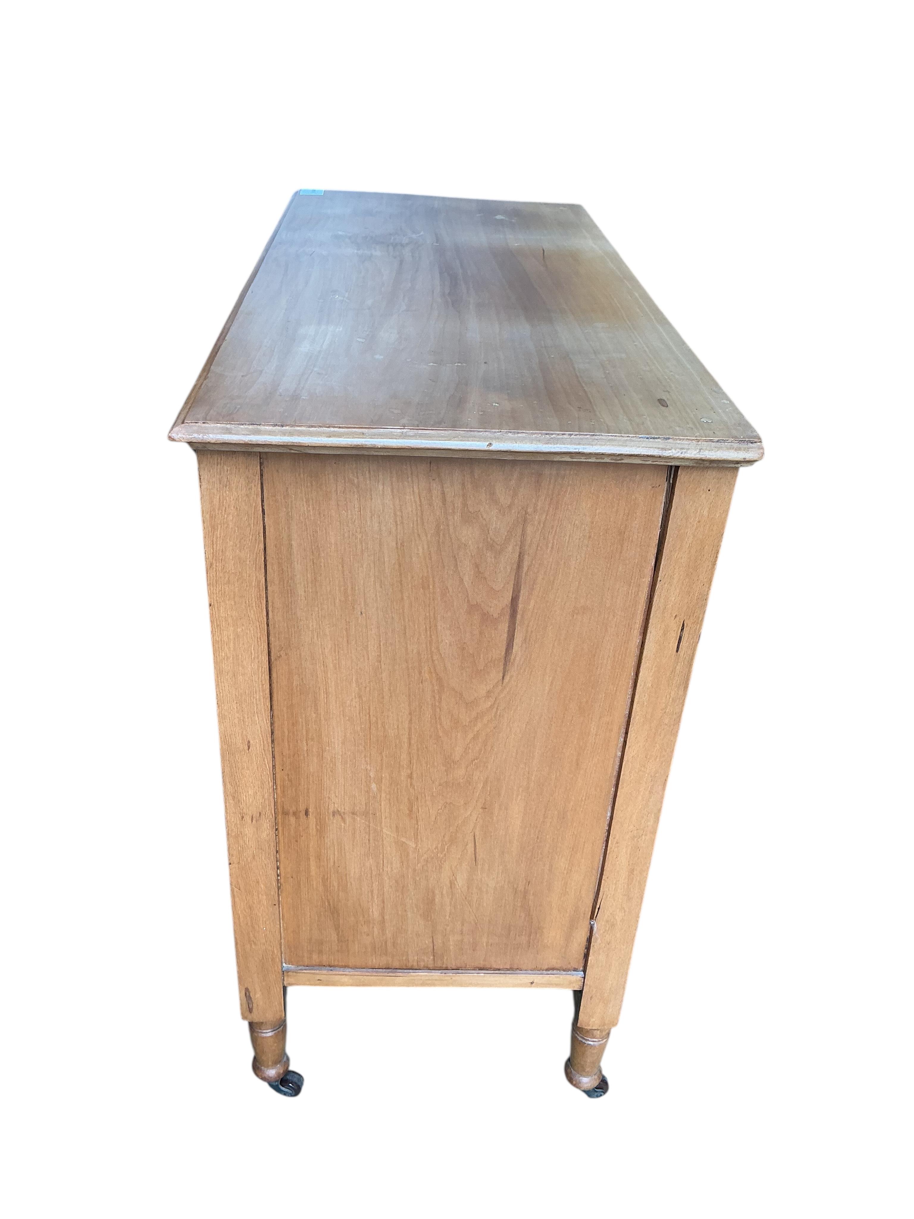A Victorian satin walnut chest, width 91cm, depth 42cm, height 82cm.